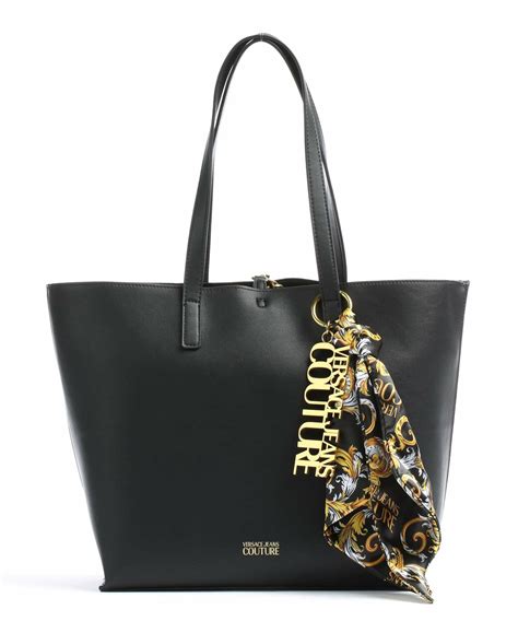 versace jeans black tote|Versace Jeans couture bags outlet.